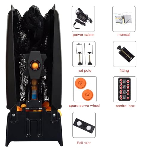 Table Tennis Robot, Ball Catching Net, Automatic Ball Recovery Function, for Training Practice