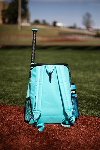 Easton | MOXIE Backpack Equipment Bag | Baseball / Softball | T-Ball / Rec / Travel | Multiple Styles - color: Cyan