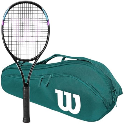 Wilson Six LV Tennis Racquet Bundled with a Wilson Advantage 2.5 Tennis Bag or Backpack