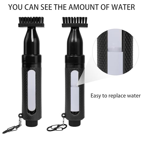 Golf Club Cleaner Brush - Water Bottle 8 Inches Holds 4 Ounces Retractable Brush and Groove Cleaner with Clip Golf-Accessories for Men