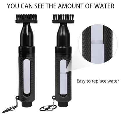 Golf Club Cleaner Brush - Water Bottle 8 Inches Holds 4 Ounces Retractable Brush and Groove Cleaner with Clip Golf-Accessories for Men