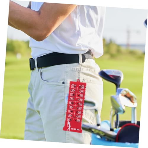 GANAZONO Compact Golf Score Counter Stroke Tracker Lightweight Portable Golf Accessories for Outdoor Practice Competition Fans