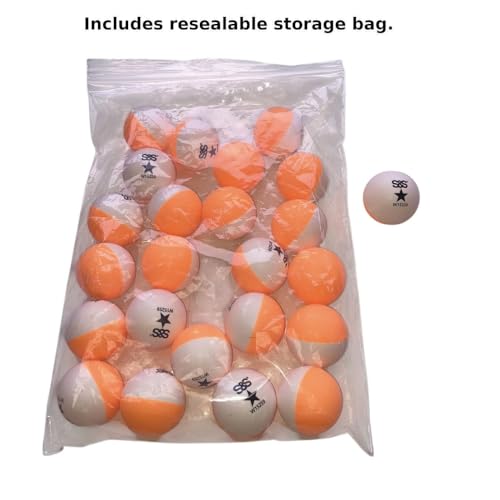 S&S Worldwide 2-Tone Table Tennis Ball. Perfect for Table Tennis and Pong Games. Pack of 24 Seamless 40mm Diamter Balls.
