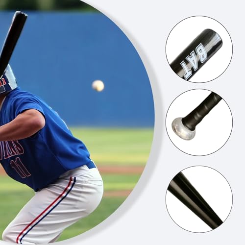 Aluminum Baseball Bat for Kids Adults –20 Inch Metal Baseball Bat with Wrapped Handle Lightweight Replacement Equipment for Training