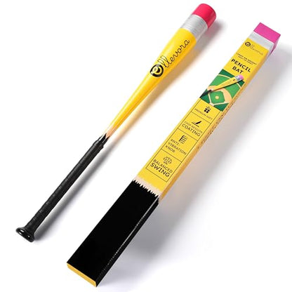 Pencil Bat - Novelty Backyard Baseball Games Gift - Youth Metal Baseball Bat - 2 5/8" Aluminum Barrel with Balanced Weight and Durable Finish - size: 31" 21oz