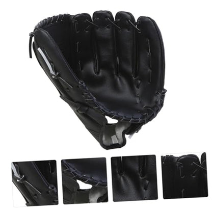 POPETPOP PU Thickened Baseball Glove for Infielder Training Mitt Shock-Absorbing Breathable Anti-Slip Flexible Sports Glove for Youth Beginners