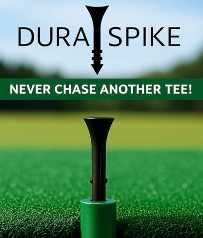 DuraSpike 2 Sets Golf Durable Adjustable Tees, Works with Fiberbuilt Driving Range Mats