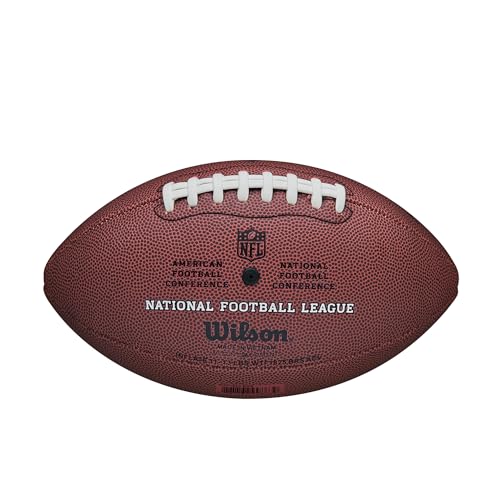 WILSON NFL Authentic Footballs - The Duke - color: Brown, size: Official, style: Replica