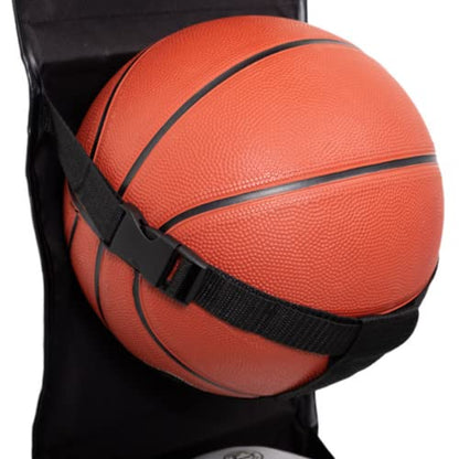 Hanging Sports Equipment Organizer | Multi-Purpose | Garage Sports Ball Storage | Storage for Basketball Football Volleyball Tennis Soccer Biking | Toy Storage | Includes Hook