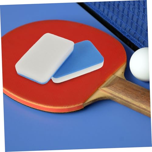 UKCOCO 2pcs Table Tennis Racket Cleaner Sponge Portable Paddle Cleaning Tool High-Density Foam for Effective Table Tennis Bat Maintenance
