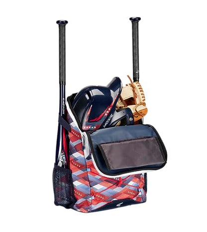 Easton | MOXIE Backpack Equipment Bag | Baseball / Softball | T-Ball / Rec / Travel | Multiple Styles - color: USA