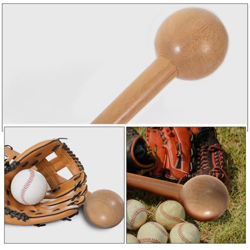 KESYOO 2pcs Portable Wooden Baseball Glove Mallet Hammer for Softball Baseball Handle Design for Easy Shaping and Softening of Mitts for Breaking Gloves