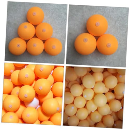 60pcs Pong Training Balls Pong Balls for Practice Machine Elastic Soft Shaft