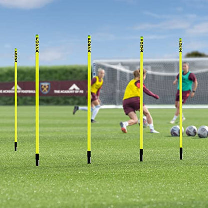 NWS Forza Spring Loaded Agility Poles | Improve Endurance, Speed & Footwork - Available in Packs of 8 or 16