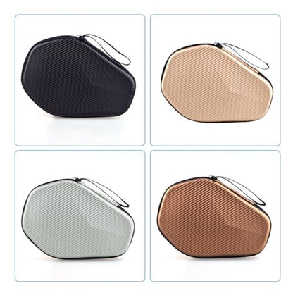 Hexagonal Pingpong Paddle Case Table Tennis Racket Storage Bag Zipper Handbag Accessories Portable Zipper Bag Lightweight Equipment - color: Black