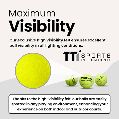 Palbea PRO Padel Balls. 6/12/24 Tubes of 3 Padel Tennis Balls FIP Approved. Paddle Balls Made of HV Felt for Training and Tournament. Suitable for Any Surface or Sites. - style: 1 Carton x 12 Tubes