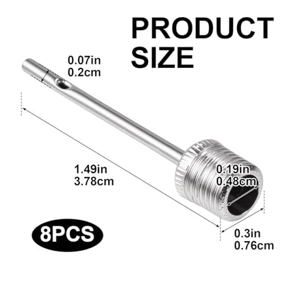 PAGOW 8pcs Air Pump Needles for Balls, Heavy Duty Stainless Steel Ball Pump Needle, Ball Pin Inflation Needles for Sports Balls Basketball Bike - Silver