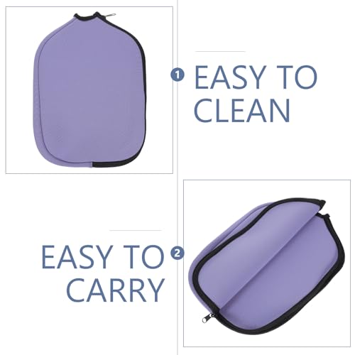 Ciieeo Table Tennis Paddle Case Neoprene Paddle Cover Bat Protection Bag Purple Scratch-resistant Storage Sleeve for Indoor Outdoor Use
