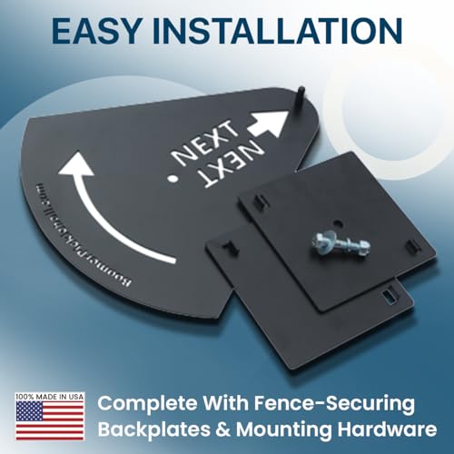 Pickleball “Next-Up” Tracker, A Spin & Point Pickleball Paddle Rack Accessory for Tracking Players “Next-Up” on The Courts