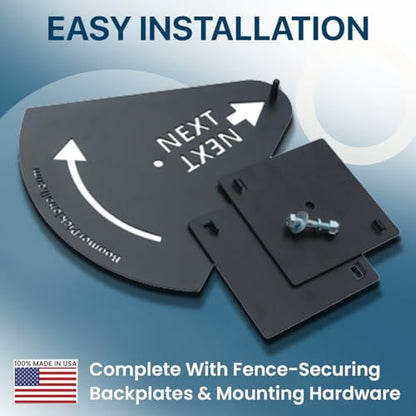 Pickleball “Next-Up” Tracker, A Spin & Point Pickleball Paddle Rack Accessory for Tracking Players “Next-Up” on The Courts