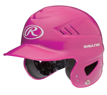 Rawlings | COOLFLO Batting Helmet | T-Ball (6 1/4" - 6 7/8") | Black - color: Pink - COOLFLO