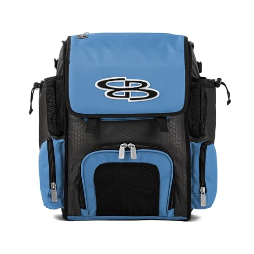 Boombah Superpack Mini Bat Pack - 8" x 12.5" x 18" - Multiple Colors - color: Charcoal/Columbia Blue_C23