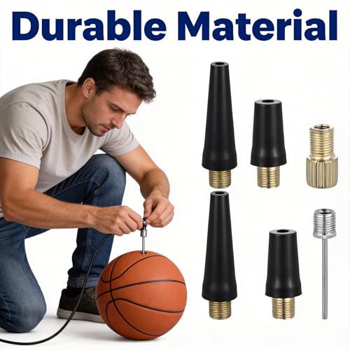 8 Pack Needle Inflating Tire Pump Replacement - Ball Pump Needle Kit Replacement for Portable Tire - Inflator Air Compressor Adapter Kit for Inflatables, Sport Balls, Bicycles, Bike