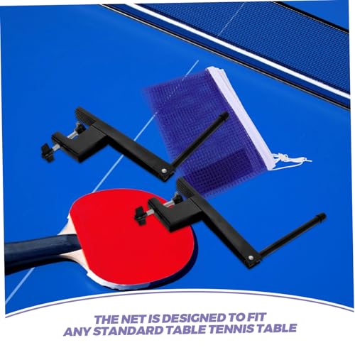 Portable Table Tennis Net and Post Set Elastic Mesh Net for Indoor Outdoor Use Easy Installation Compatible with Any Table