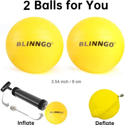 Roundnet Game Set with Balls and Patented Net, Lawn, Beach, Backyard Outdoor Game for Adults and Family