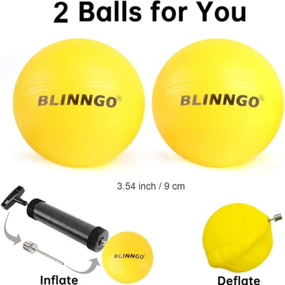Roundnet Game Set with Balls and Patented Net, Lawn, Beach, Backyard Outdoor Game for Adults and Family