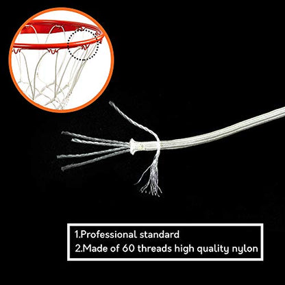 KATOP Premium Quality Professional Heavy Duty Basketball Net Replacement - All Weather Anti Whip,Fits Standard Indoor or Outdoor Rims - 12 Loops
