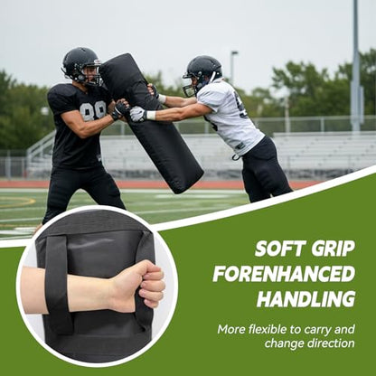 2 PCS Inflatable Football Step Over Dummy with Air Pump, Tackle Dummy with Handles for Easy Storage & Portability, Football Training Equipment for Enhancing Footwork Drills/Athletic Skills