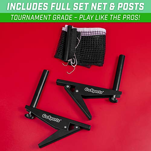 GoSports Universal Regulation Table Tennis Net with Clamps 72 Inch Tournament Regulation Net with Adjustable Side Posts