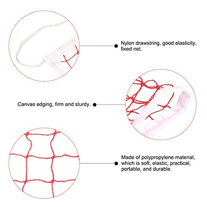 PATIKIL Badminton Net, Badminton Court Netting Replacement for Outdoor Indoor Beach Backyard - color: Red