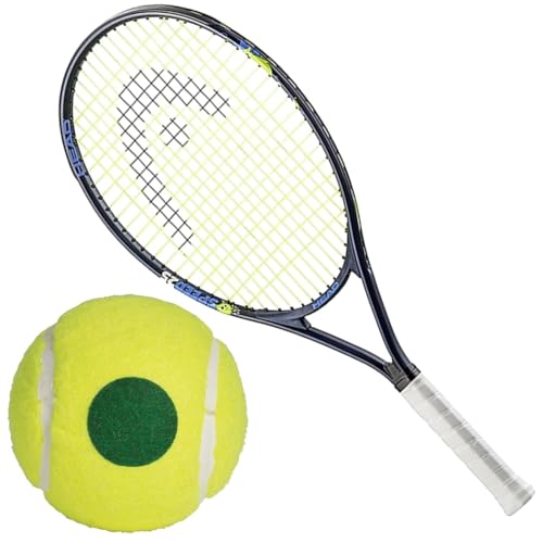 Head Speed 25 Inch Junior Tennis Racquet Bundled with Junior Training Balls – Optional Accessories