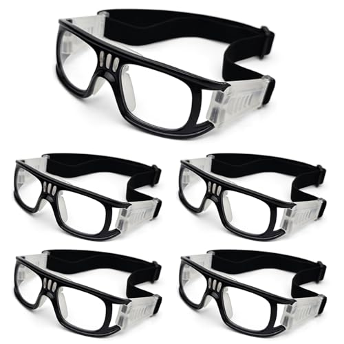 Basketball Motorcycle Goggles with Strap - color: Black-5pc