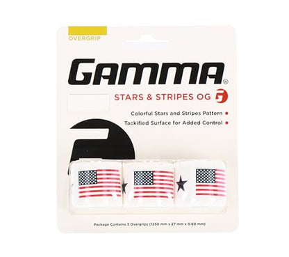 Gamma Overgrip, Ideal for Tennis - style: Stars & Stripes