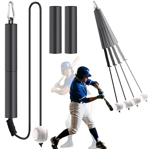 Baseball Sewing Trainer, Rope Bat Swing Trainer, Softball Training Equipment Hitting, Enhance Hitting Skills with Combined Tee and Front Toss for Easy Drills, Improving Batting Precision