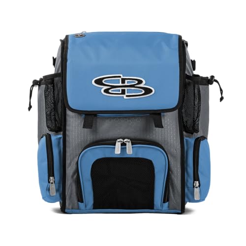 Boombah Superpack Mini Bat Pack - 8" x 12.5" x 18" - Multiple Colors - color: Gray/Columbia Blue_C23