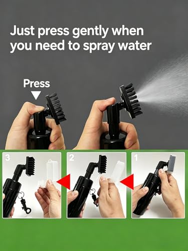 Aluminum Carabiner Non-Slip Handle Magnetic Lock Buckle, Golf Club Brush Club Groove Cleaner with Water Bottle & Spray