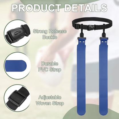 Flag Football, Adjustable Flag Football Belts with Belt and Flags Easy Tear Away