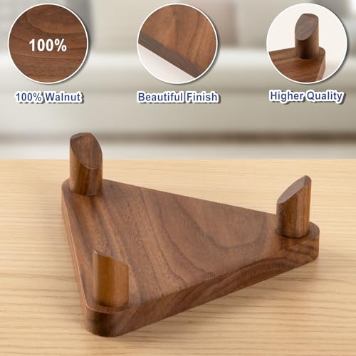 PUERSI Ball Holder Wall Mount Ball Stand Display Storage for Basketball Football Soccer Volleyball - color: Walnut-1 Pack