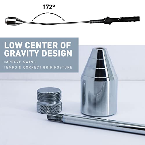 Golf Swing Trainer Aid, Golf Grip Trainer for Warm-up, Swing Tempo Training - Weighted Golf Club for Indoor Practice, Right-Handed Chipping Hitting Golf Accessories - style: Right-Handed