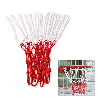 Balacoo Nylon Basketball Net Replacement Heavy Duty Design with Loops for Standard Rims Durable Easy to Install Basketball Accessories for Indoor and Outdoor Courts