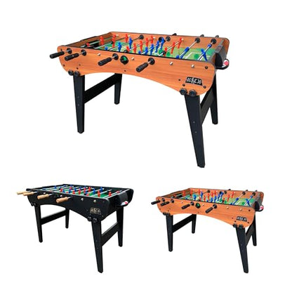KICK Phoenix 55" Folding Foosball Table – Compact Indoor Game Table - color: Brown