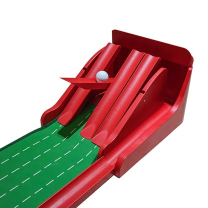Crestgolf Professional Golf Practice Mat with Physical Feedback System – Engineer-Grade Composite, Automatic Ball Return,8 feet Suitable for Indoor Practice of Putting(Putting Green Golf Game Gift)
