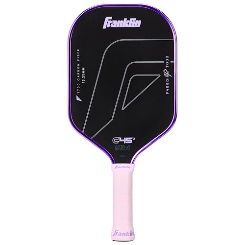 Franklin Sports PRO Pickleball Paddles – C45 Carbon Fiber Series - Official USAP + UPA Approved – Pro Player Design - color: Parris Todd | Lilac, size: 13.25 mm