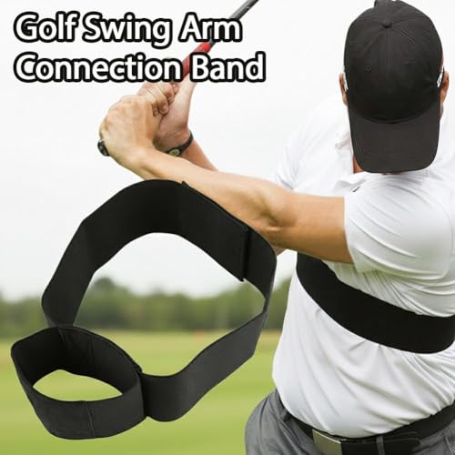Slider Golf Training Aid,Golf Swing Arm Connection Band, Elastic Training Aid for Swing Correction and Muscle Memory, Adjustable Golfing Equipment for Beginners and Pros
