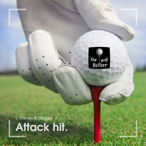Golf Golfing Father Practice Golf Balls Realistic Feel Long Lasting Limited Flight for Indoor Outdoor Training