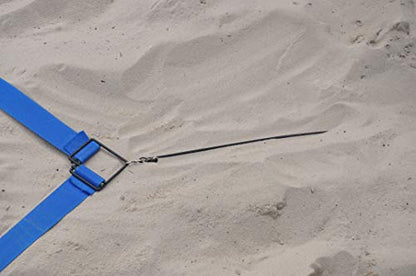 Tandem Sport Volleyball Court Line Sand Anchors - Court Anchors for Beach Volleyball - Disc Anchors to Keep Volleyball Court Lines in Tact - Black